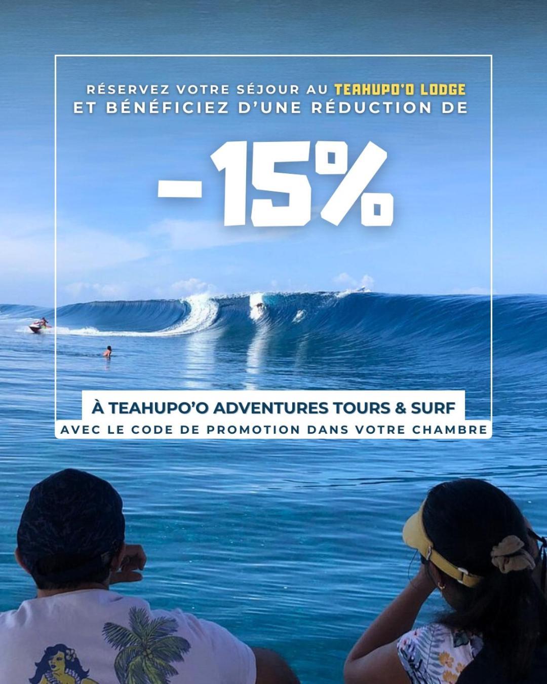 Teahupo'O Lodge, Fare Raepu'U, L'Aventure Du Bout De L'Ile En Famille Ou Entre Amis Teahupoo Exterior photo