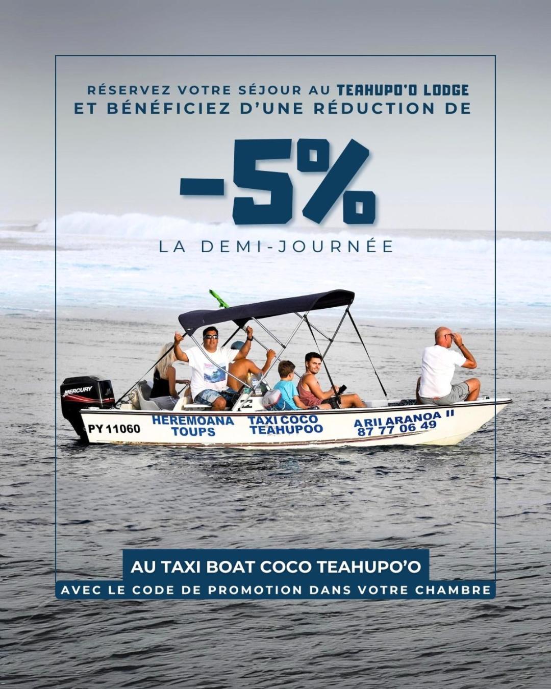 Teahupo'O Lodge, Fare Raepu'U, L'Aventure Du Bout De L'Ile En Famille Ou Entre Amis Teahupoo Exterior photo